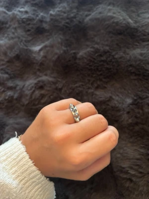Edblads ring med nitar - Säljer en silvrig Edblads ring med nitar