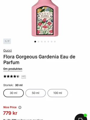 Gucci Flora Gorgeous Gardenia EdP 30ml - Säljer en Gucci parfym då den inte kommer till användning. Har bara testat den.