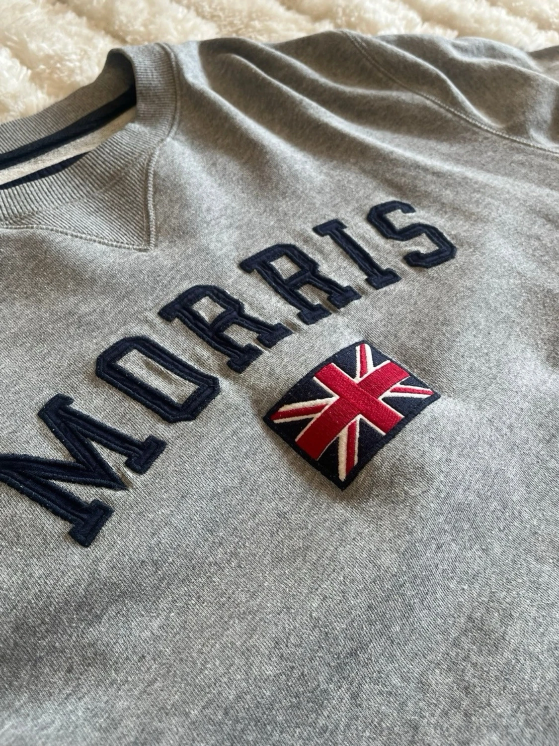 Morris sweatshirt med logga i grå - stl M - 3