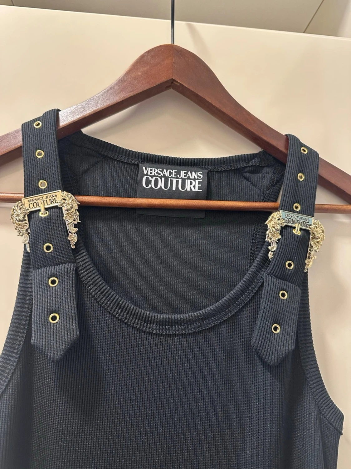 Svart långklänning från Versace Jeans Couture - 3