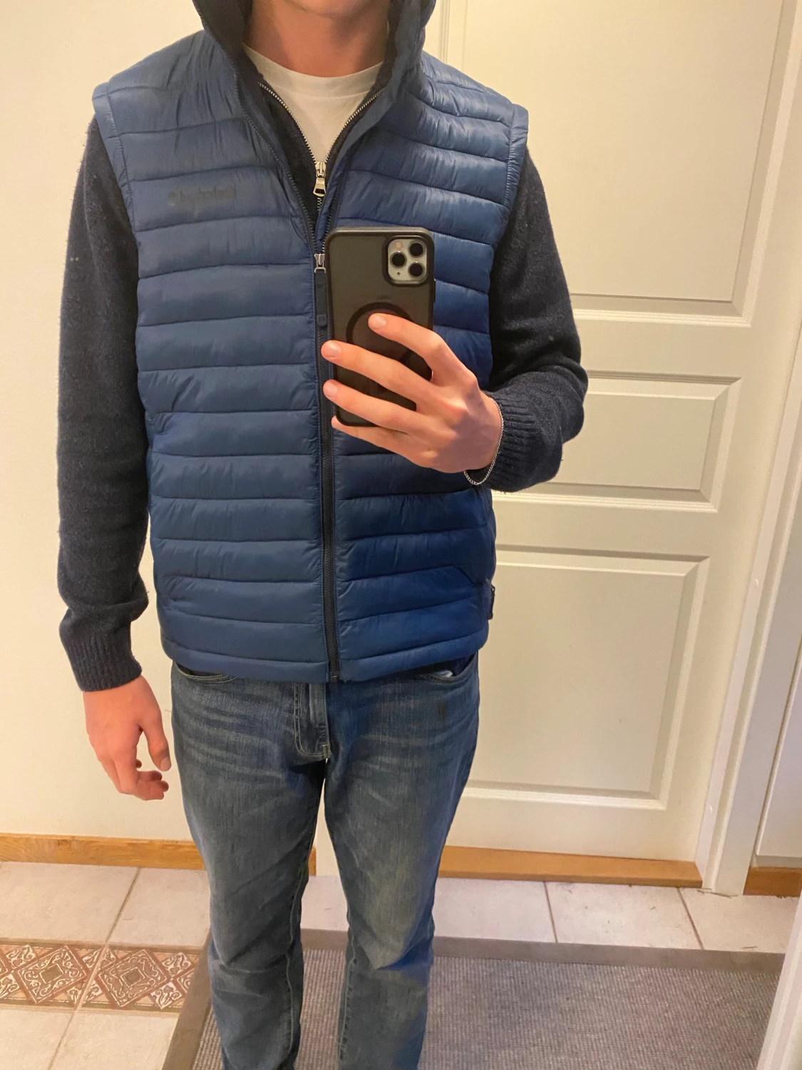 Blå dunväst från Timberland M