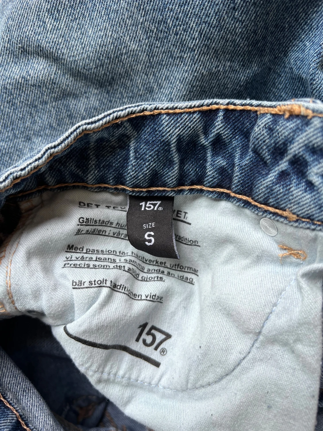 Blå jeans från Lager157, storlek S - 5