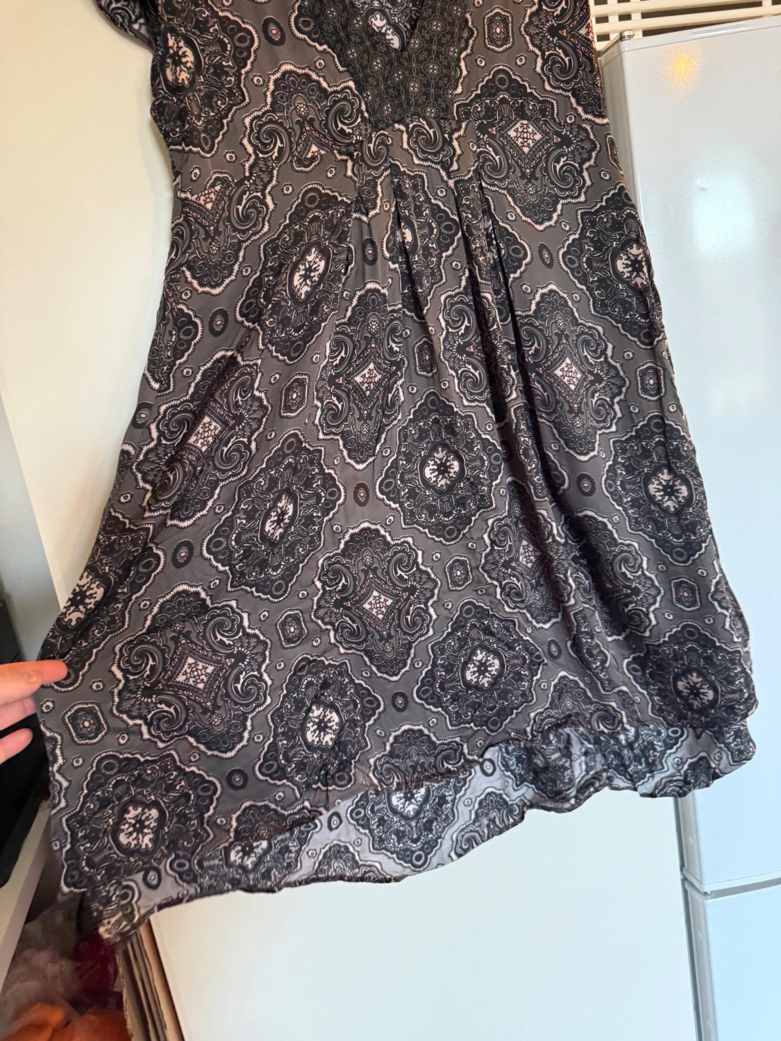 Svart och grå mönstrad Odd Molly klänning - 2