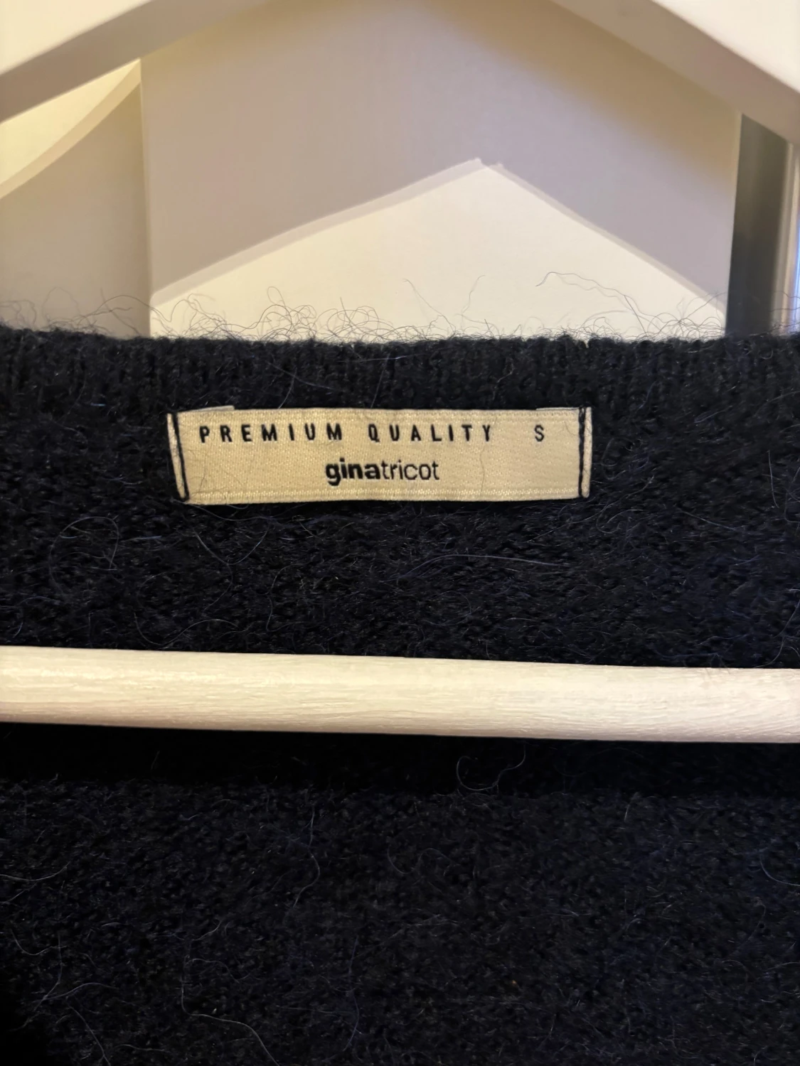 Mörkblå stickad kofta  - 5