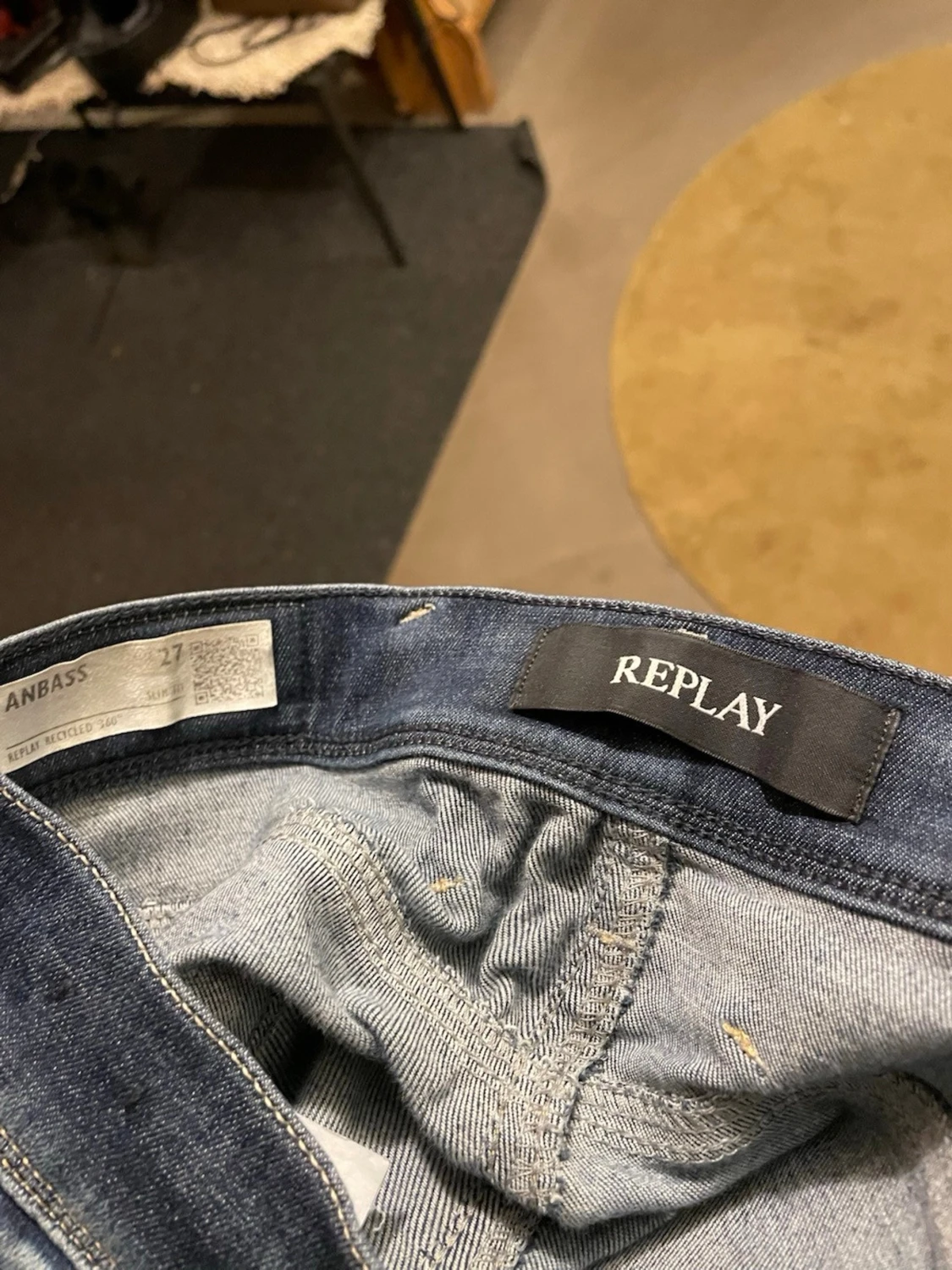 Replay Anbass slim  mörkblå jeans - 2