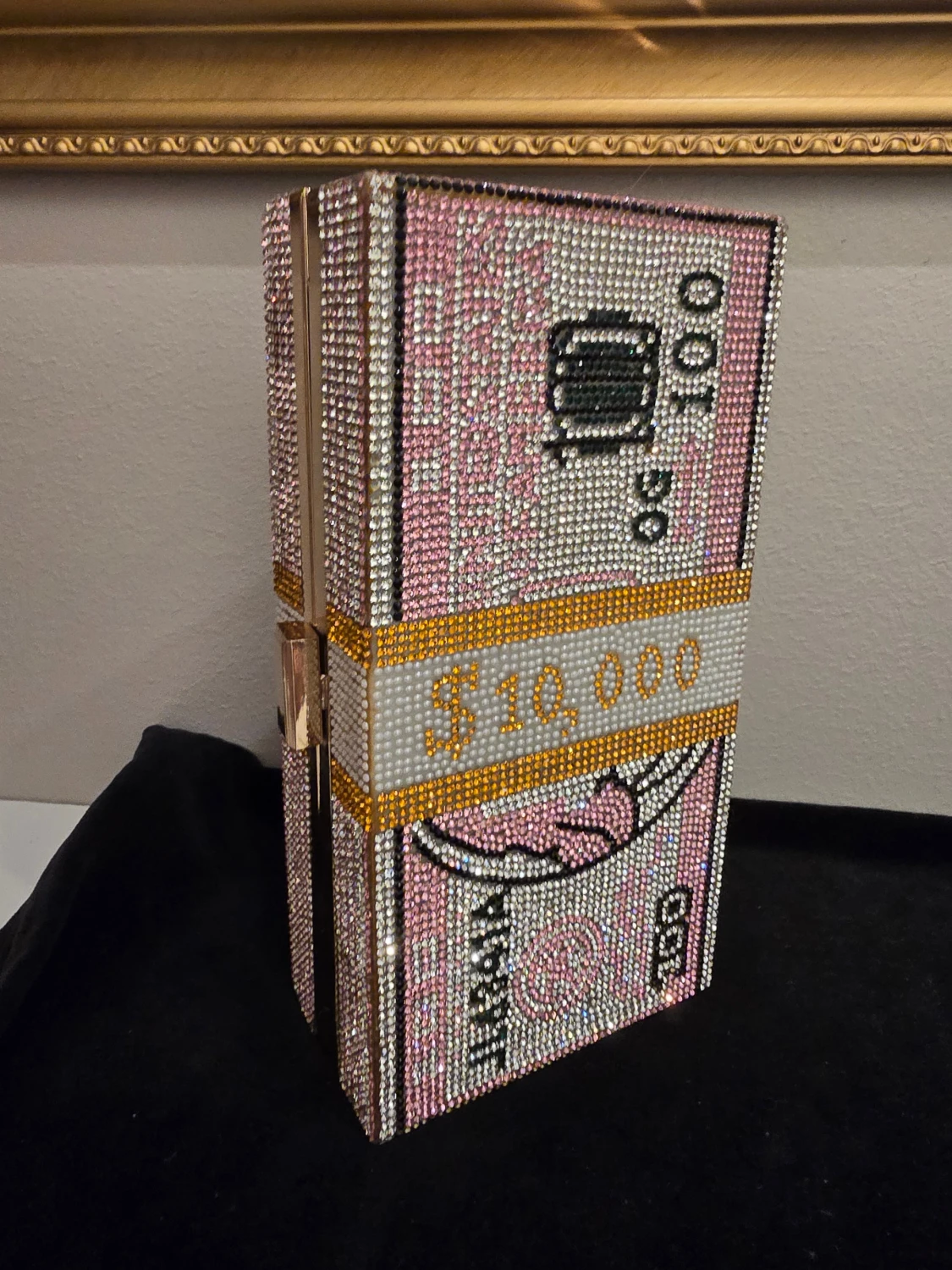 Glittrig kuvertväska dollar design - 1