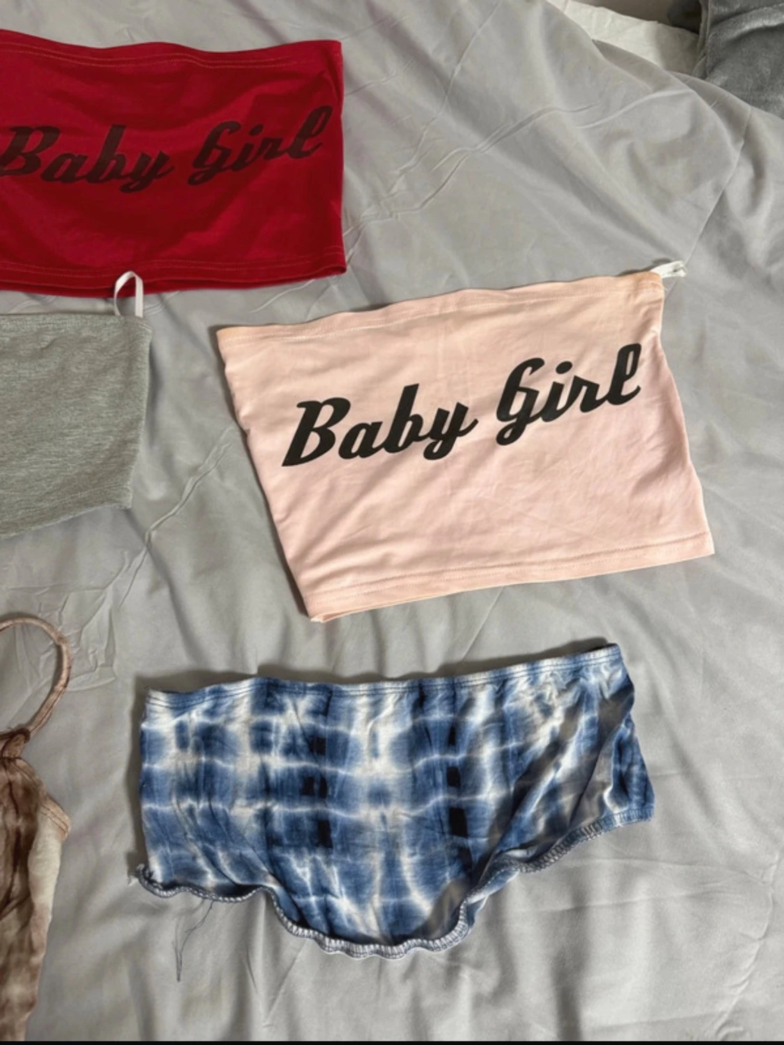 Fem bandeau och crop toppar i olika färger - 1