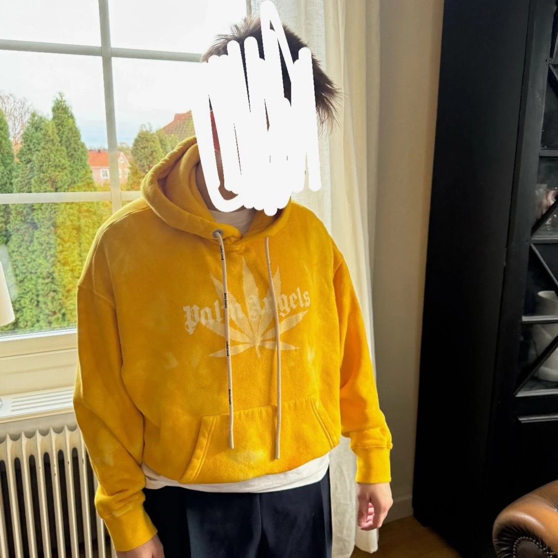 Gul hoodie från Palm Angels - 3