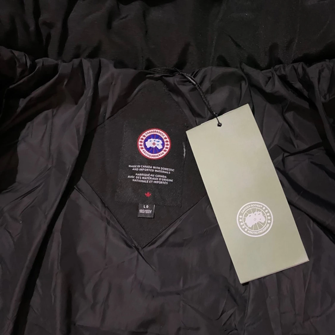 Svart dunjacka Canada Goose med päls - 2