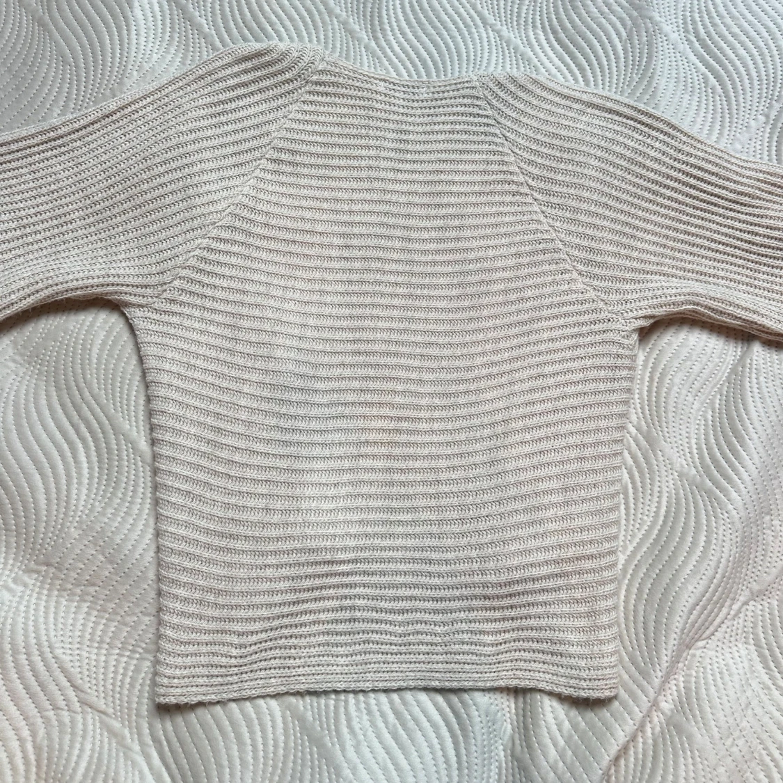 Beige stickad kofta från Sorbet - 1