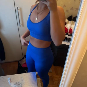 Blå  träningset  - Säljer snyggt sett från shein, storlek m aldrig använt 