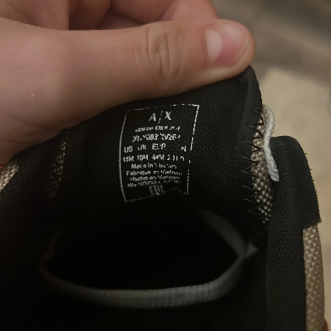 Armani Exchange sneakers svart/vit/orange - 2