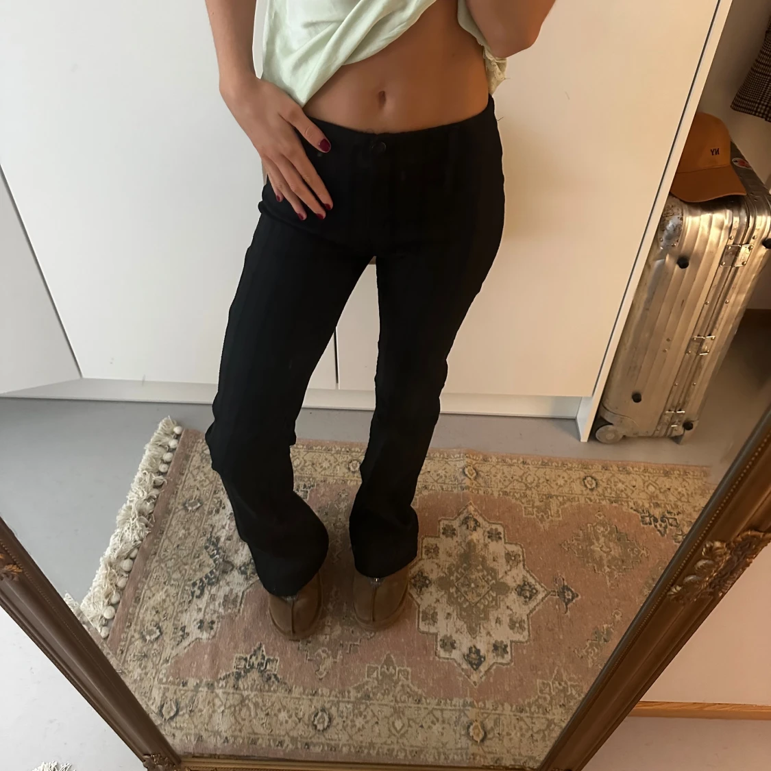 Lågmidjade kostymbyxor - 4