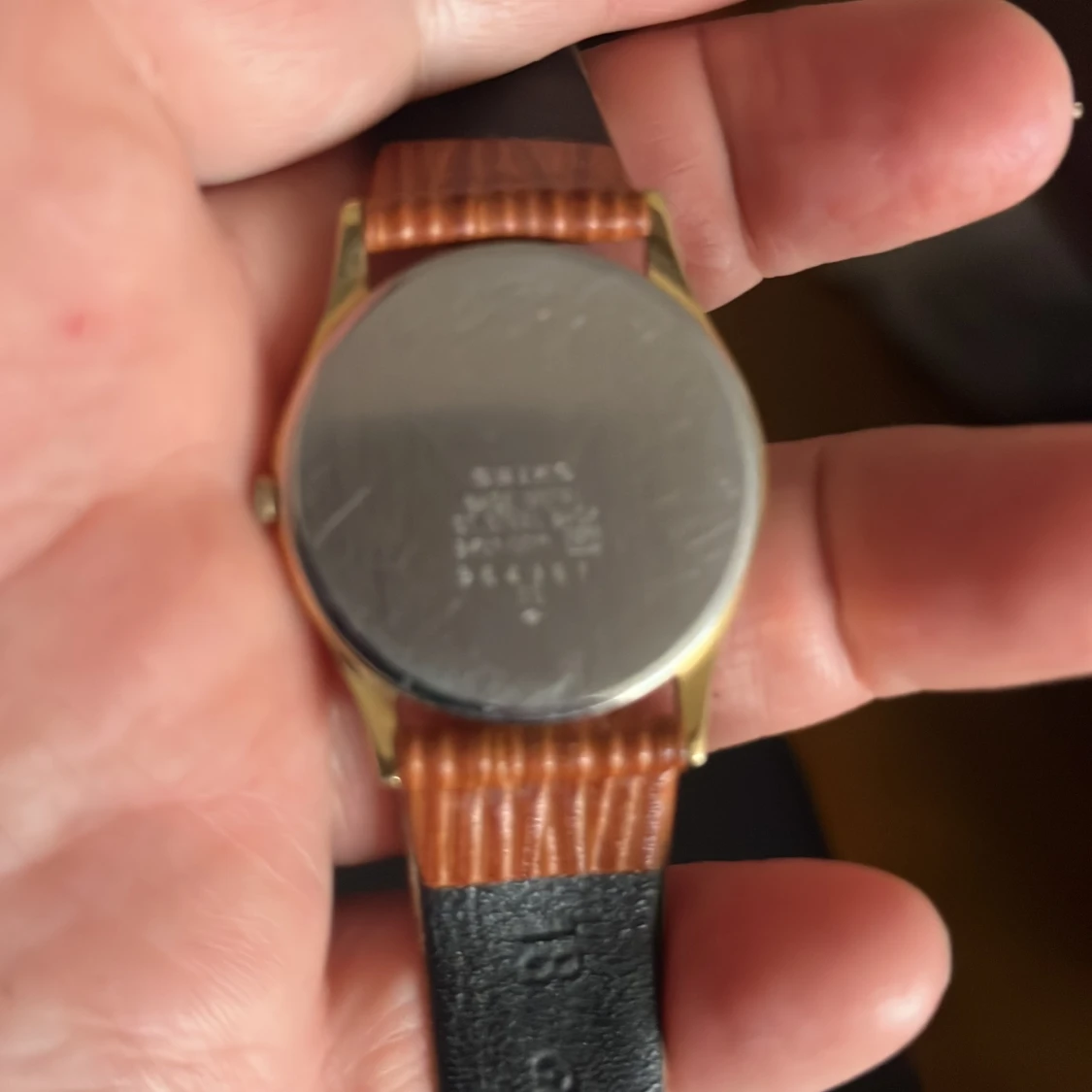 Seiko klocka med brun skinnrem - 1