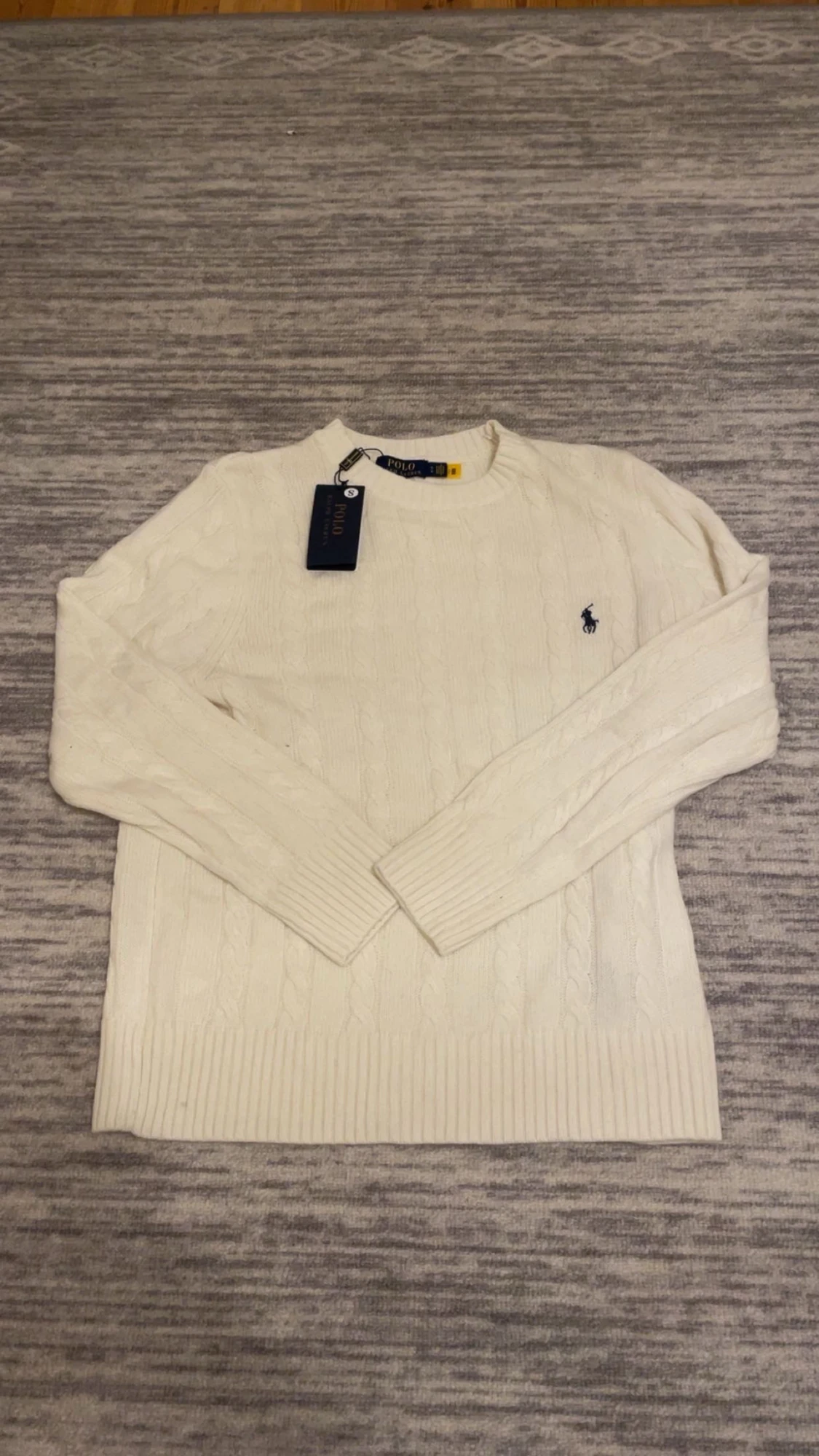 Vit Ralph Lauren tröja