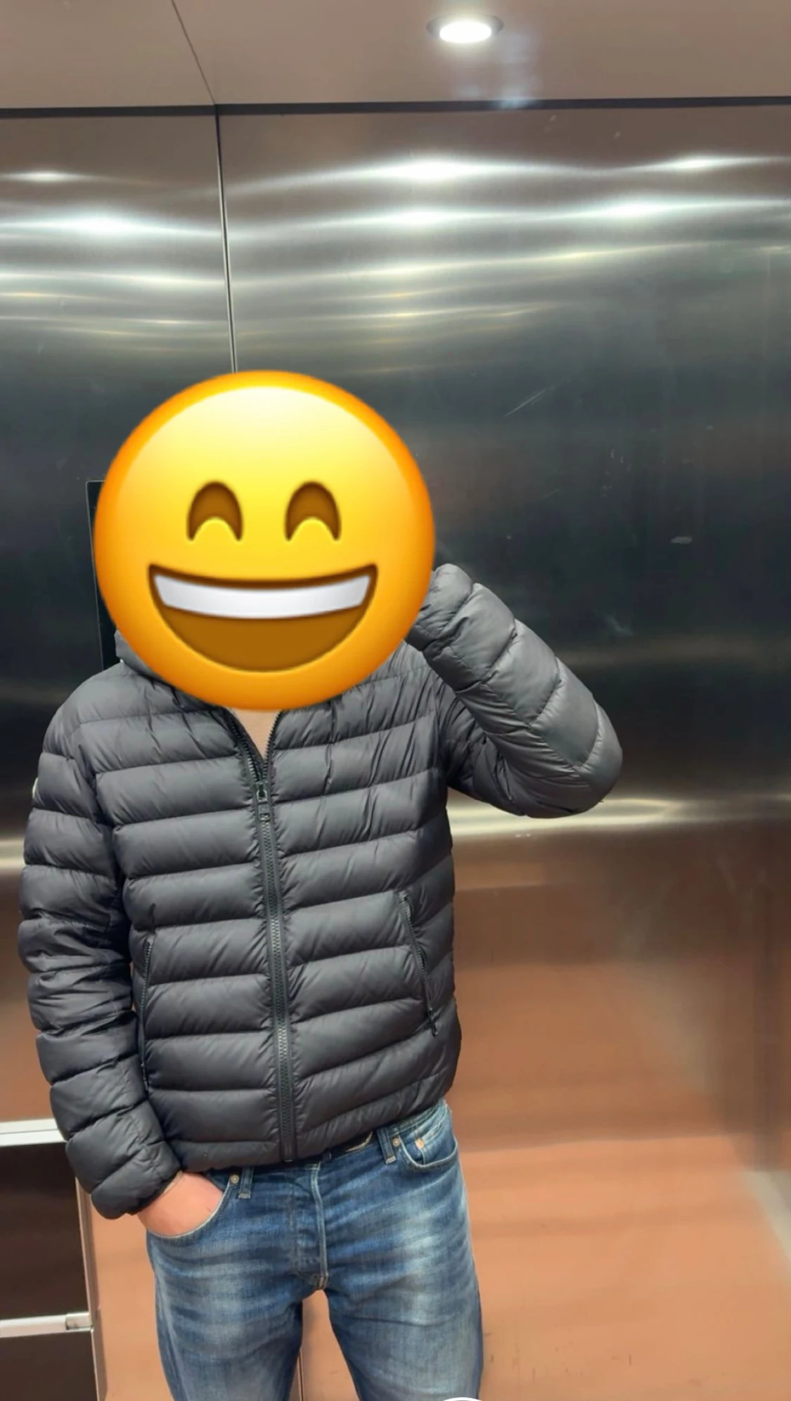 Svart dunjacka från Colmar med huva - 5