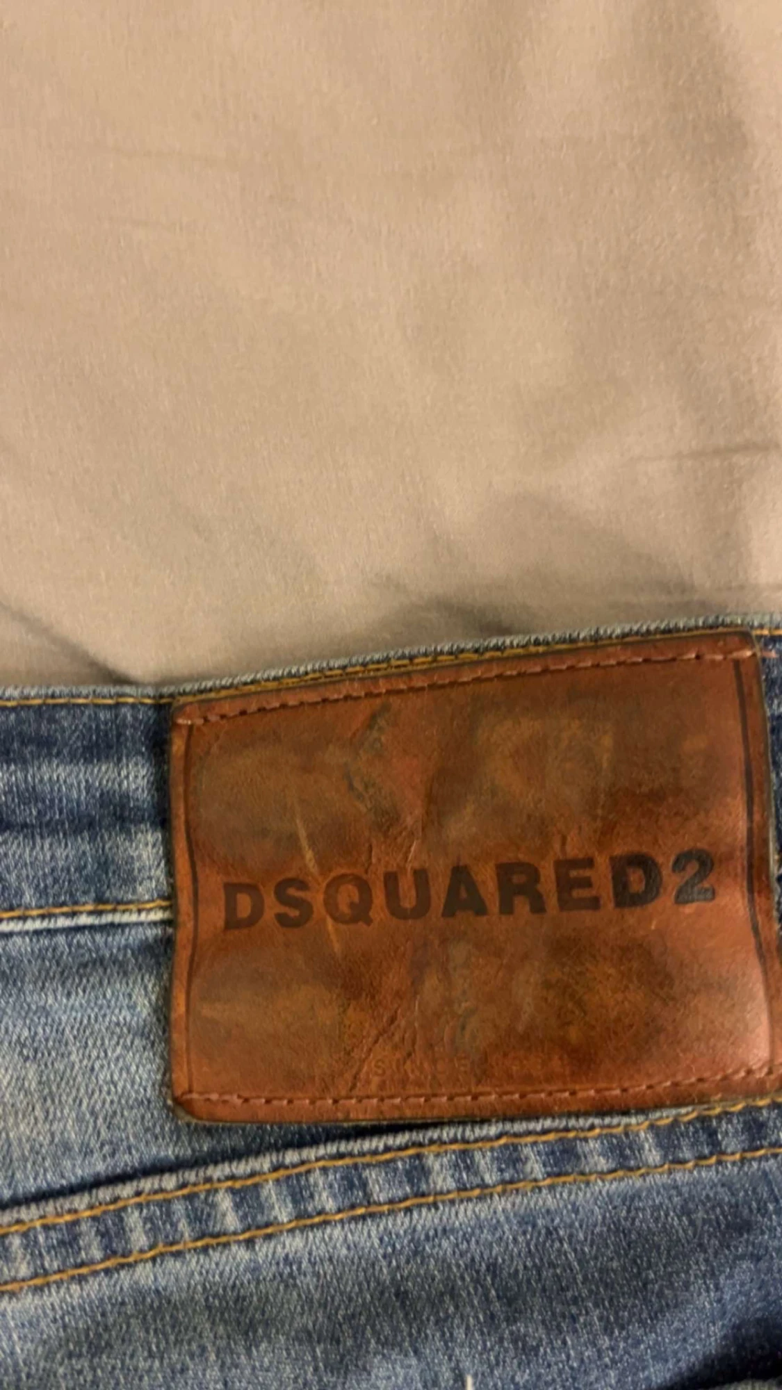 Dsquared2 blå slim jeans med patch - 2