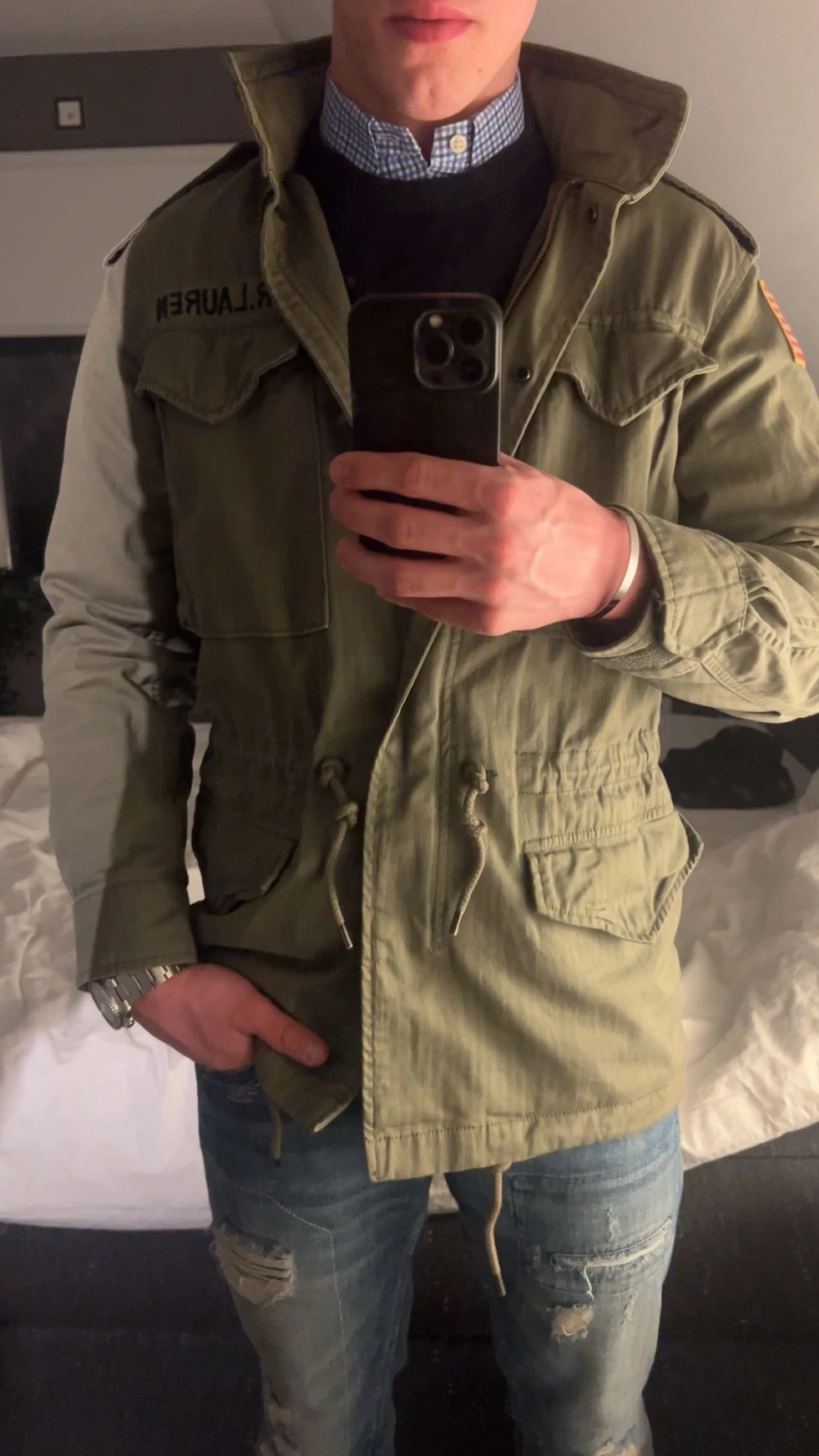 Olivgrön fieldjacka från Polo Ralph Lauren