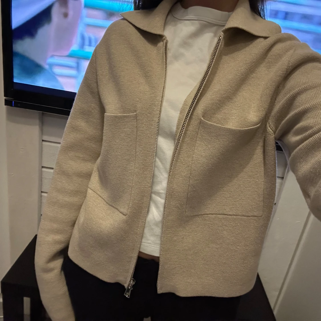 zip up cardigan  - 1