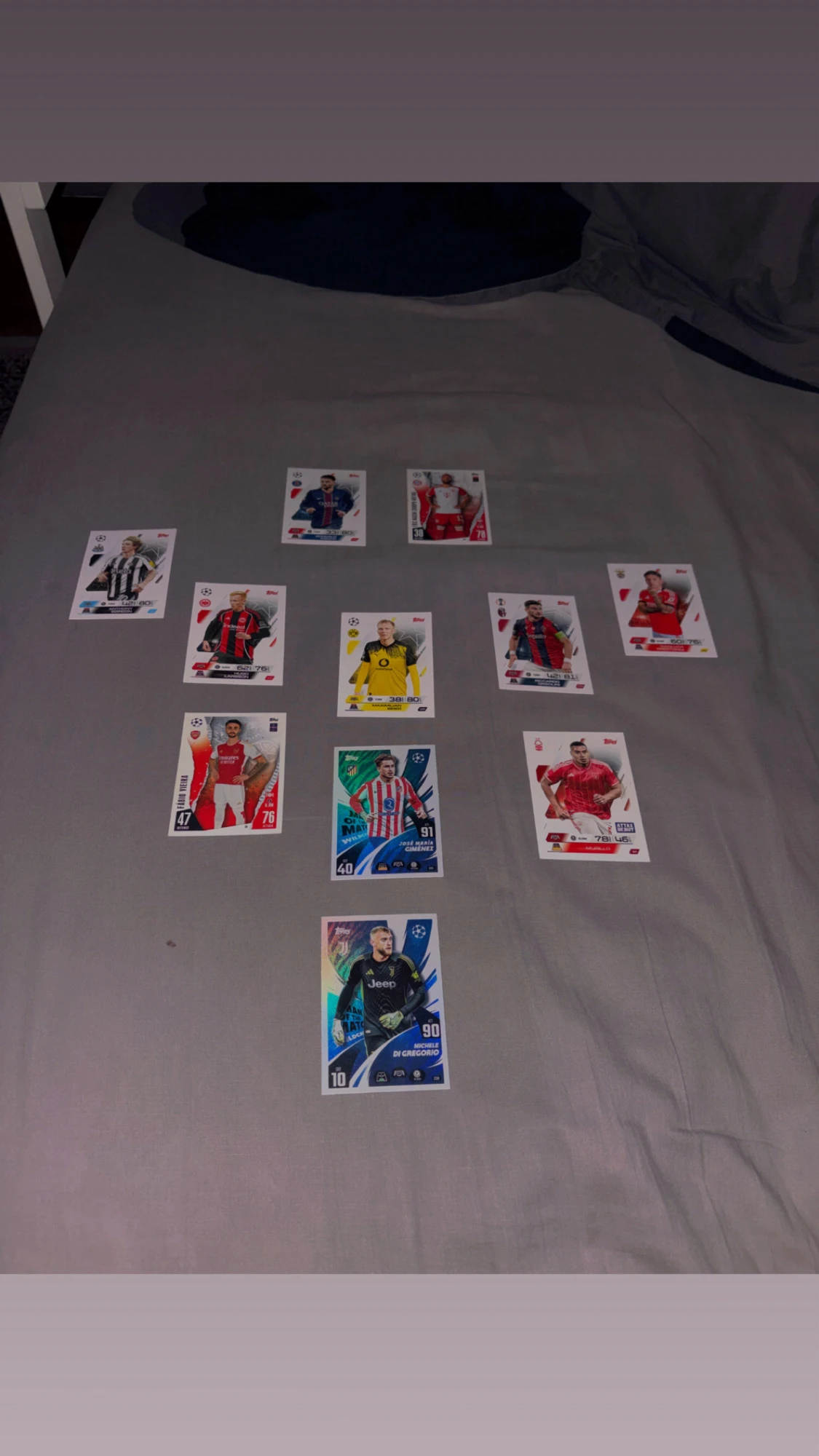 Set of 11 Football Trading Cards – Champions League Edition - 2