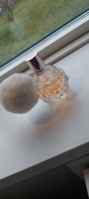 Parfym "Ari" 50ml - 50ml parfym av Ariana grande i doften "Ari". Luktar jättegott, men har dessvärre tröttnat på den efter några månaders användning. Lite mermän hälften (~30ml) kvar, och den är i mycket bra skick om man bortser från att den inte är full