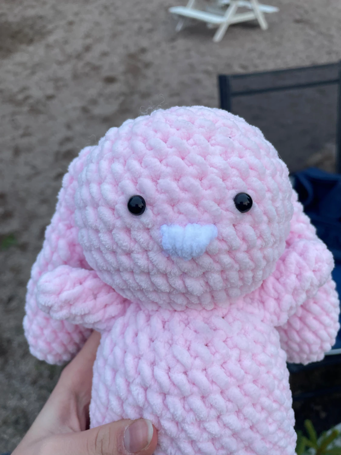 Virkad rosa kanin - 2