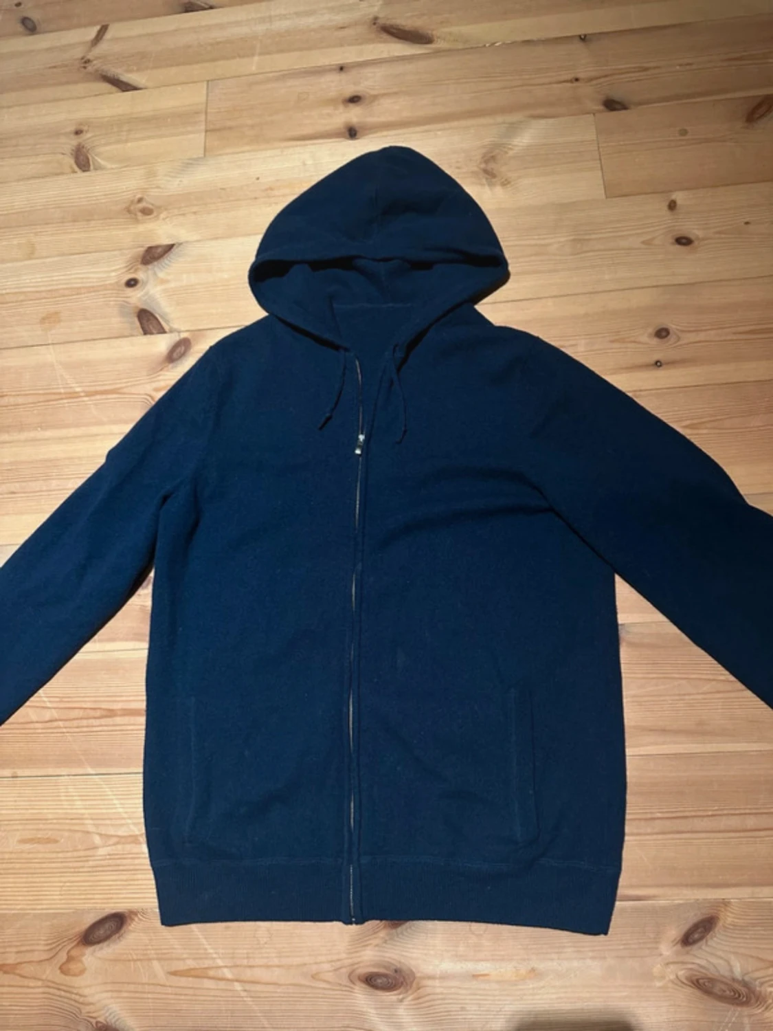 Mörkblå Kashmir zip - 1