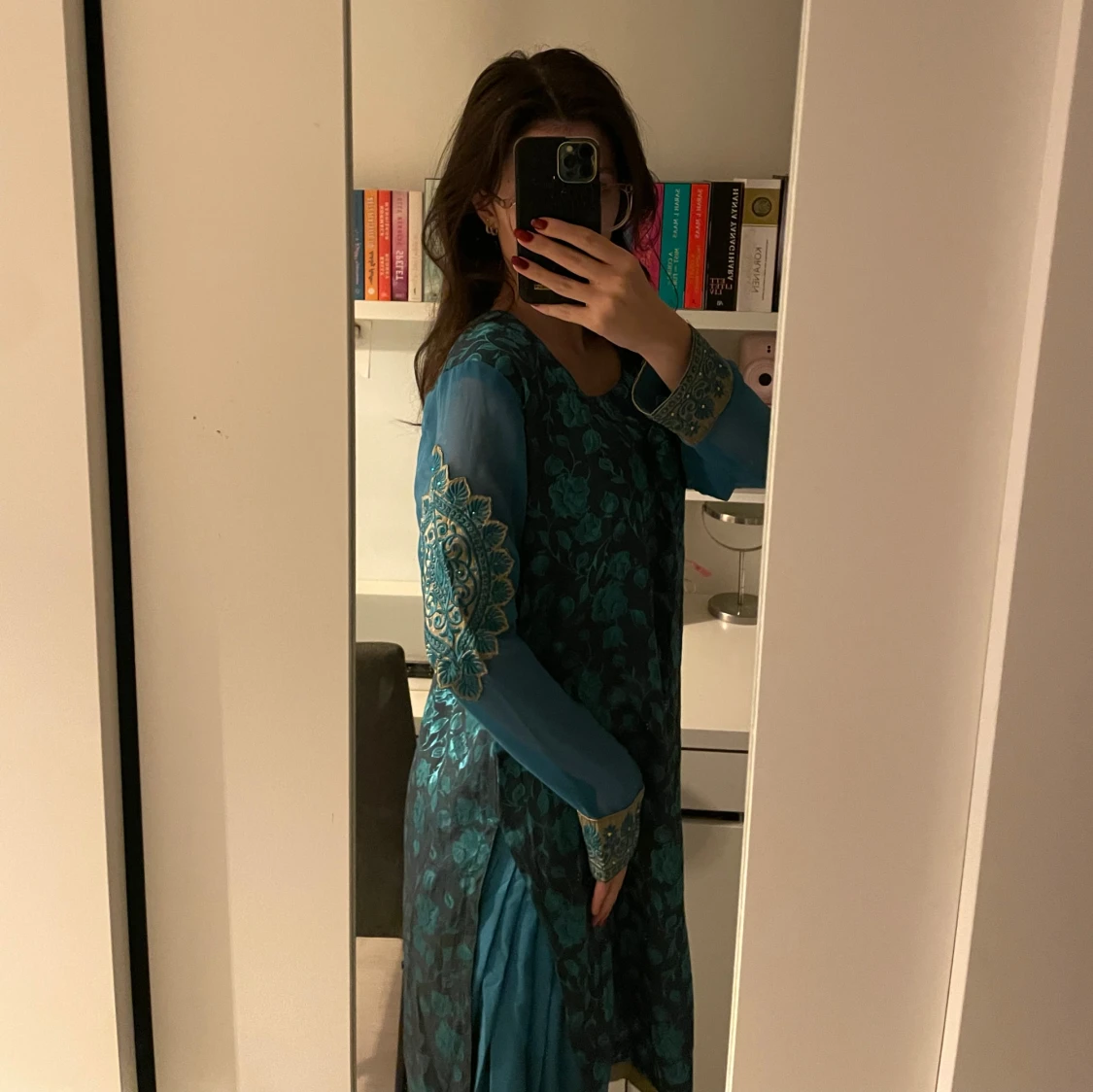 Blå långklänning (Pakistan dress) - 1
