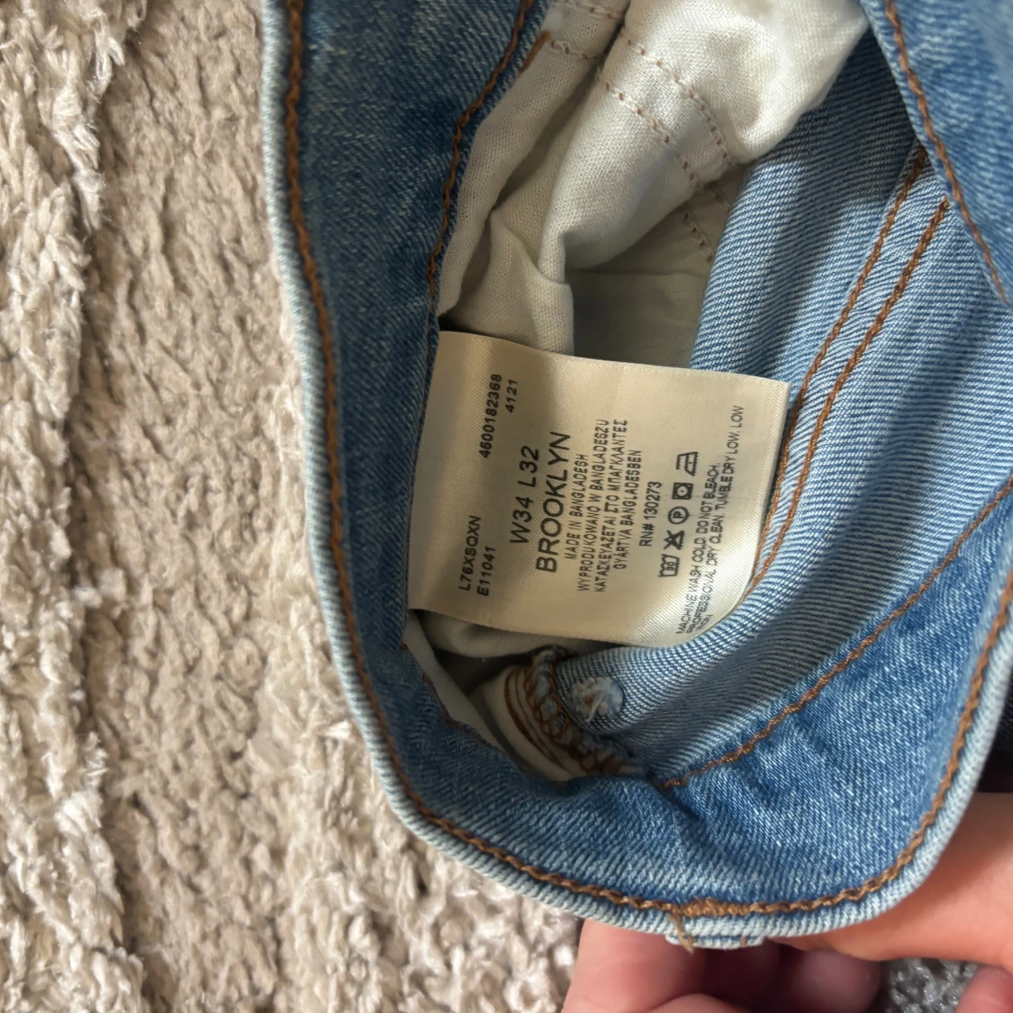 Lee Brooklyn ljusblå jeans W34 L32 - 2