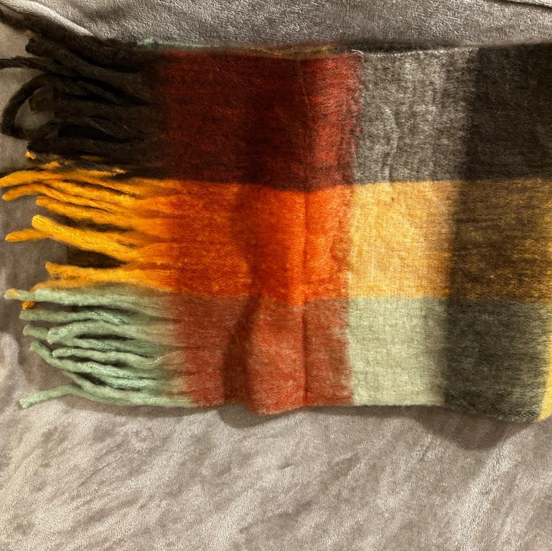 Rutig cashmere halsduk - 1