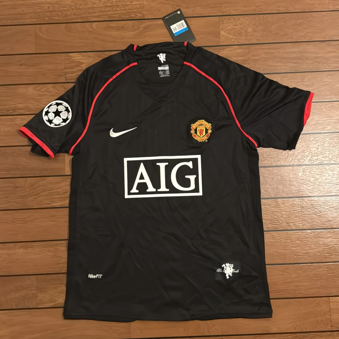 Manchester United Ronaldo 7 svart tröja - 1