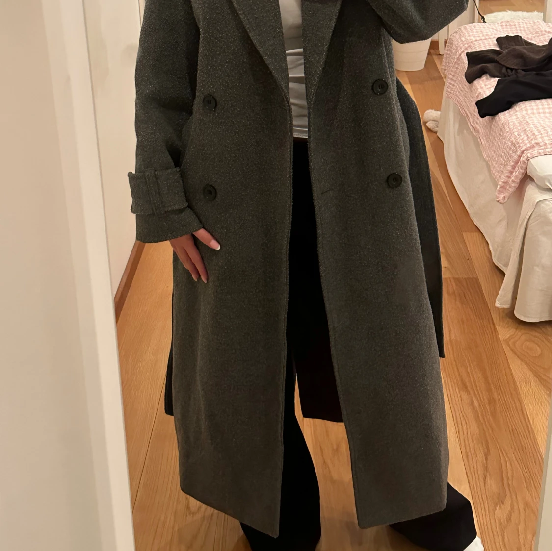 Grå lång kappa - 2