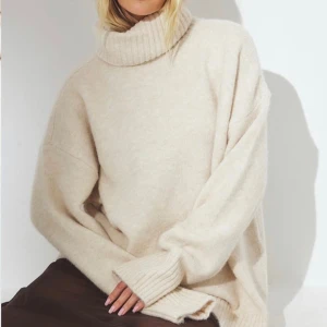 Oversized stickad tröja - Så fin, använd en gång bara 