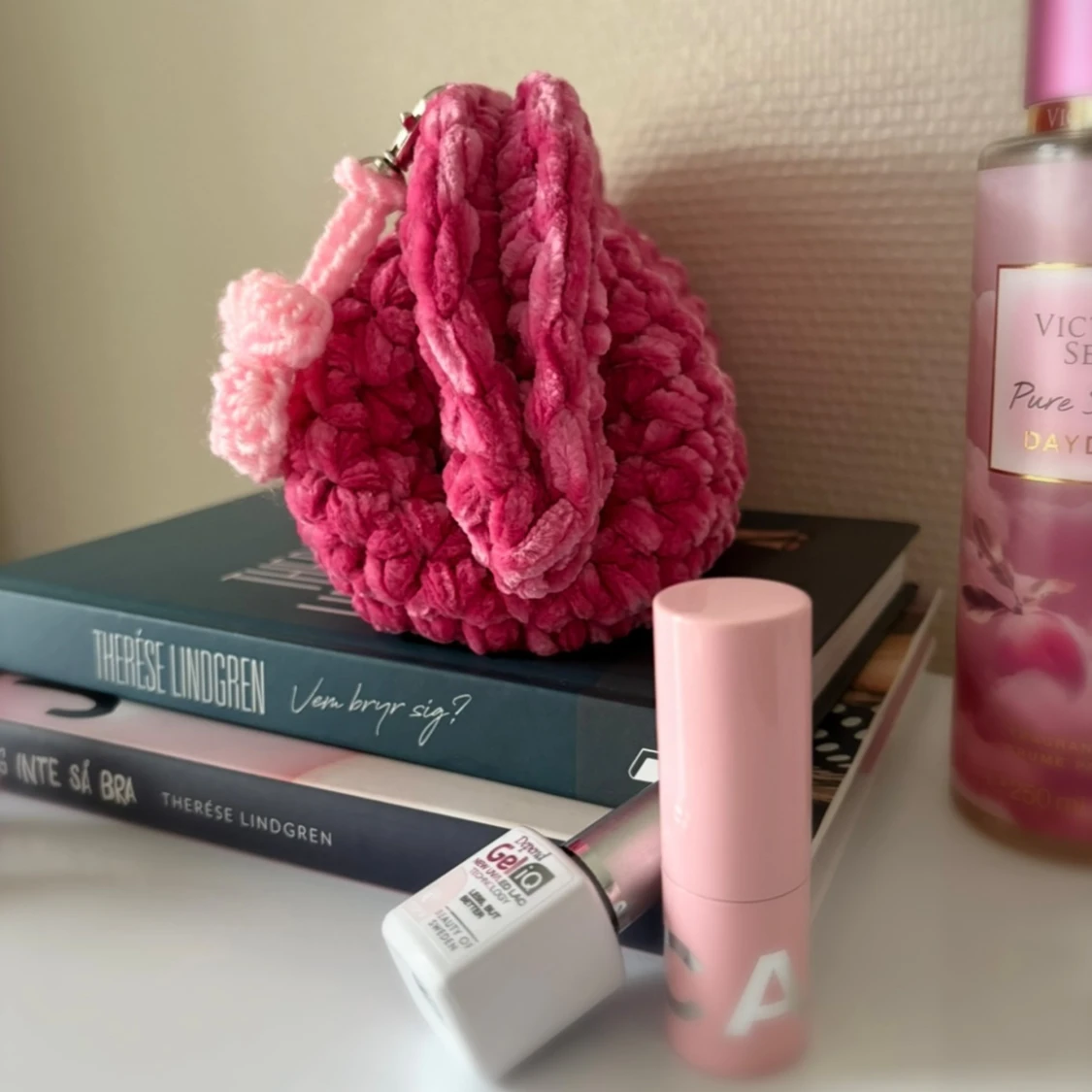 Virkad necessär (clutch bag) - Kelly - med diamanter  - 2