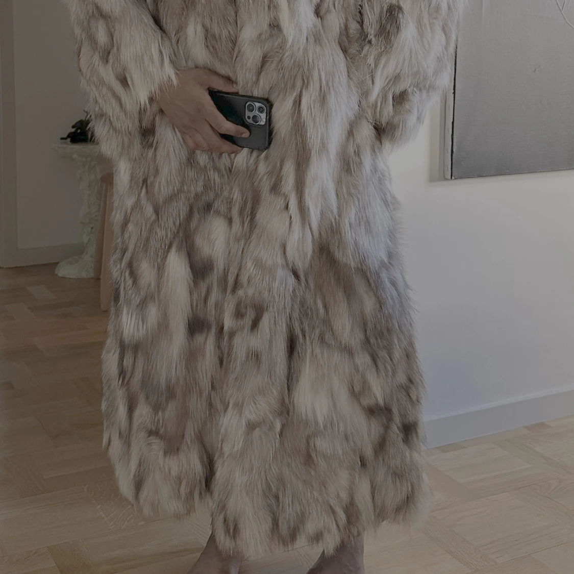 Exklusiv vintage silverrävspäls från 70-talet - 4