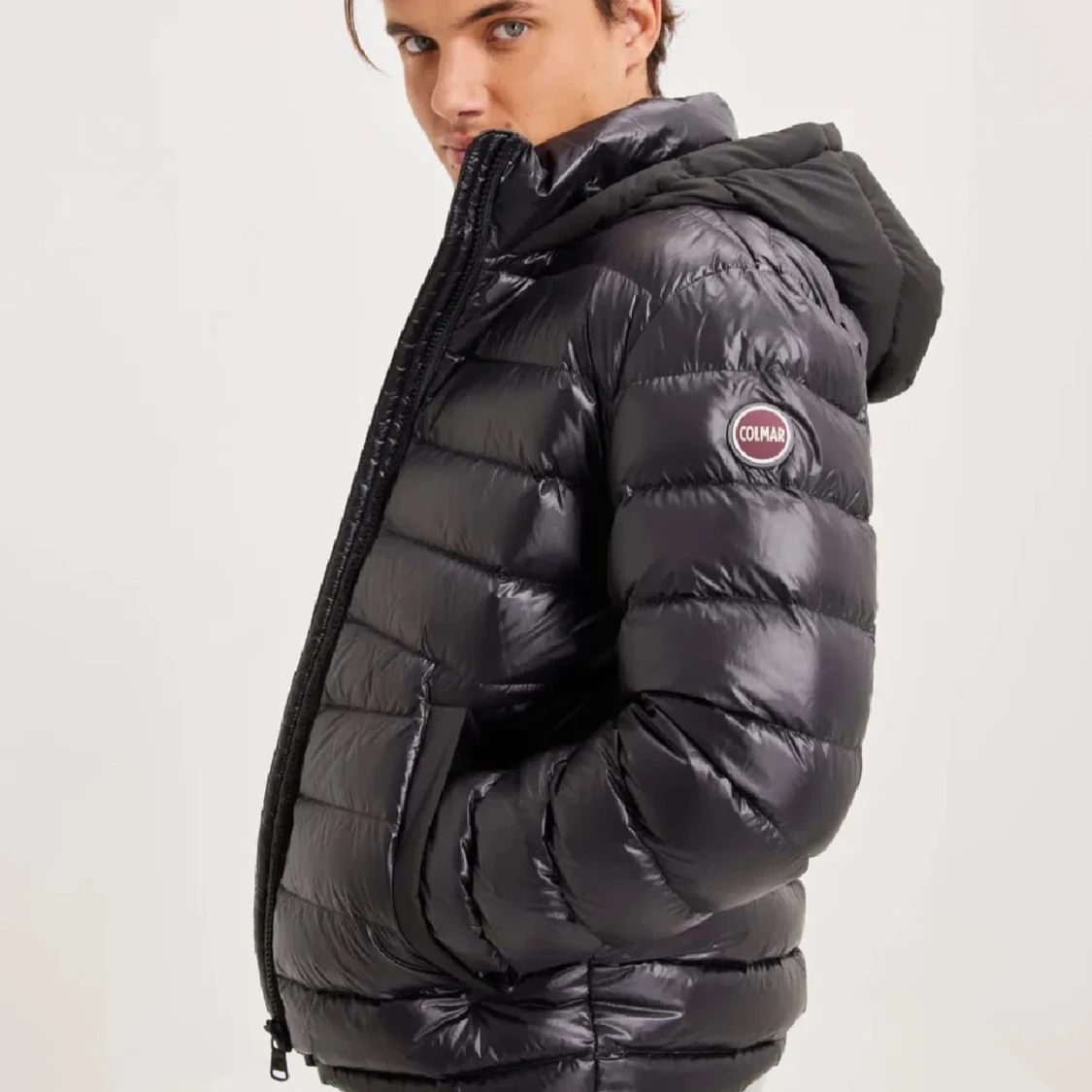 Svart Colmar pufferjacka med huva - 1