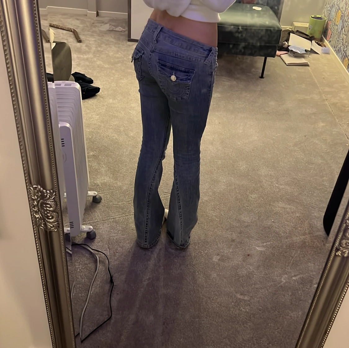 True Religion Joey Low Rise Flare Jeans - 1