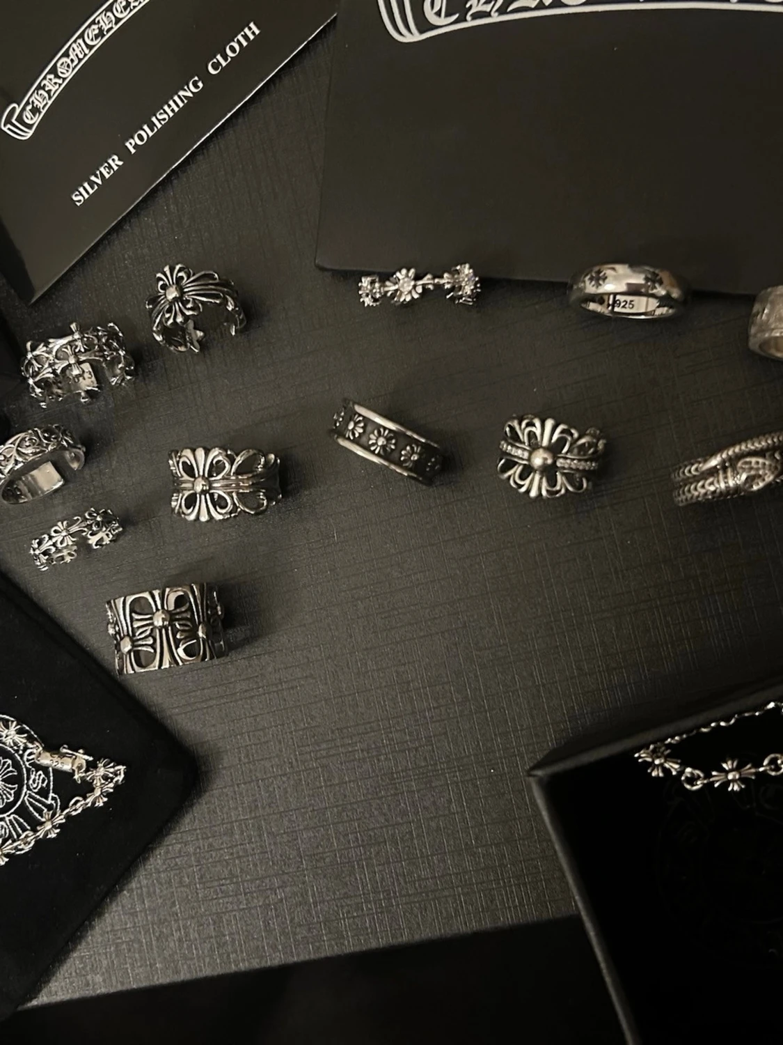 Chrome Hearts Ring Stainless Steele Silver Grisch Cool Streetwear Trendig - 5