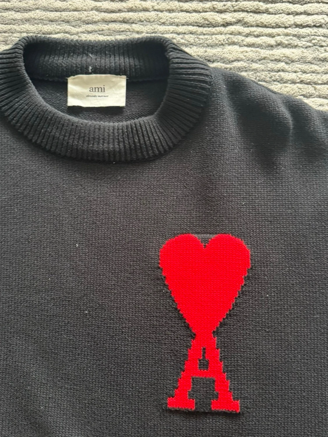 Svart stickad tröja från Ami Paris - 2