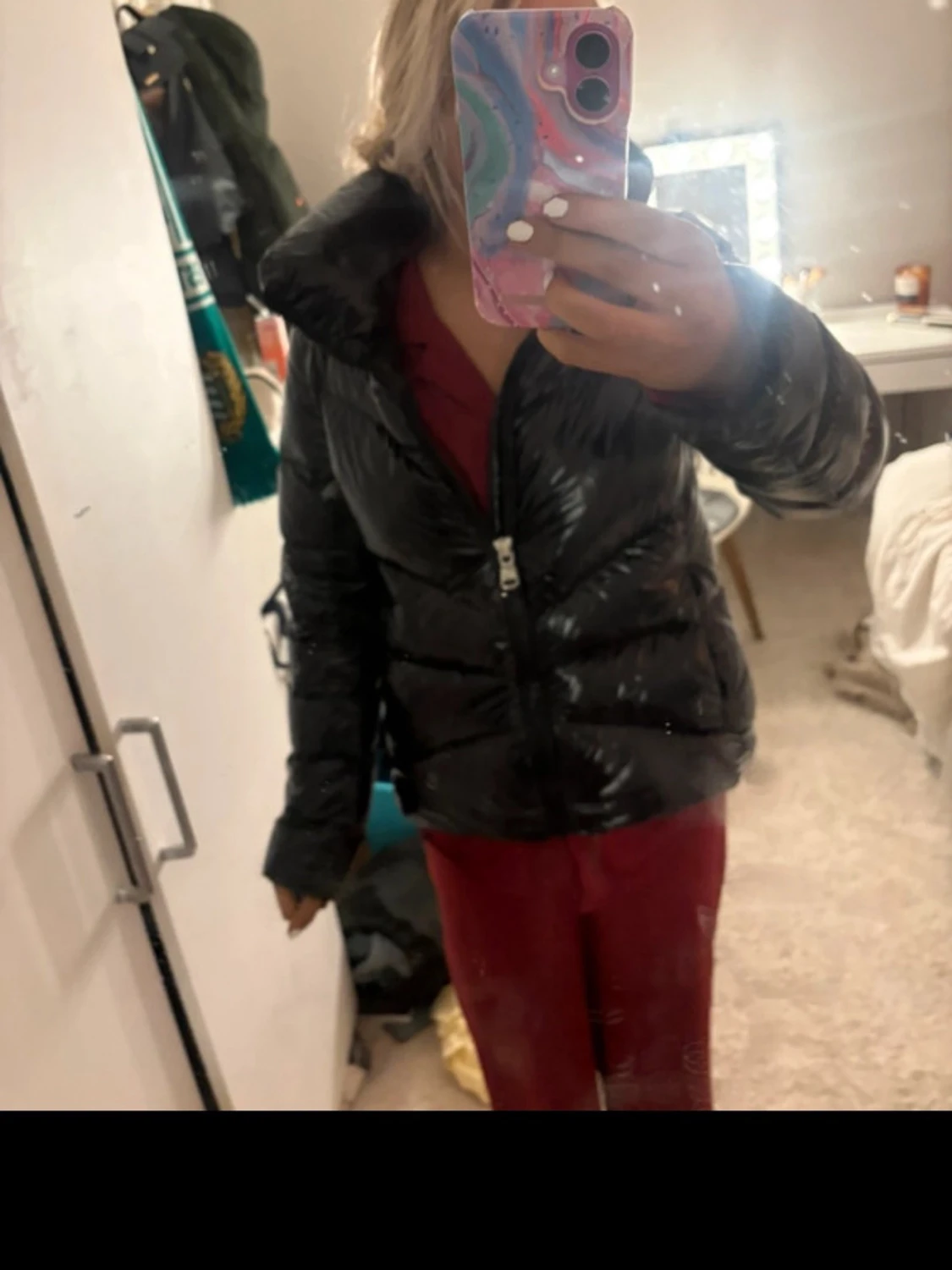 Svart pufferjacka från Colmar - 1