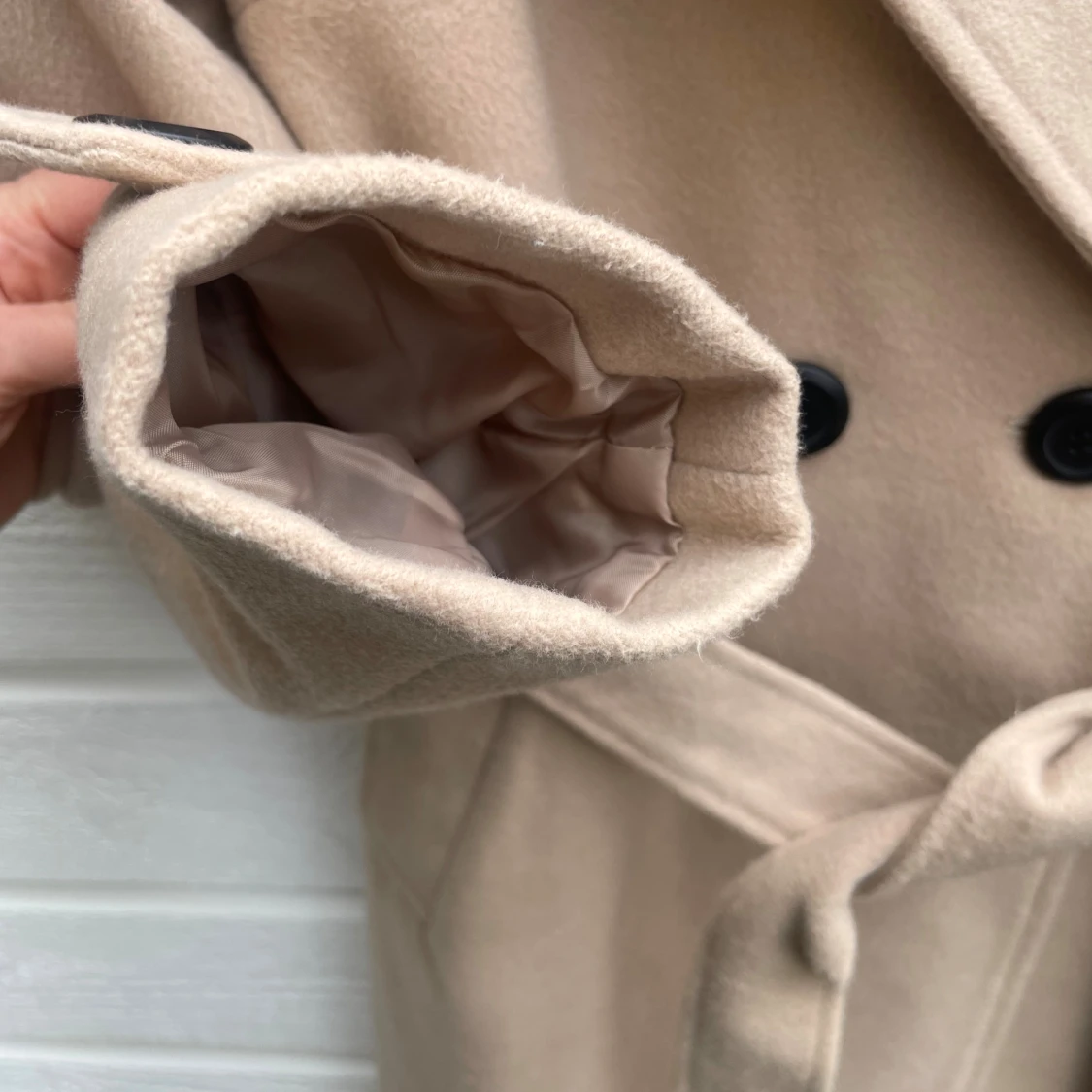 Beige kappa från Fisherfield med bälte - 3