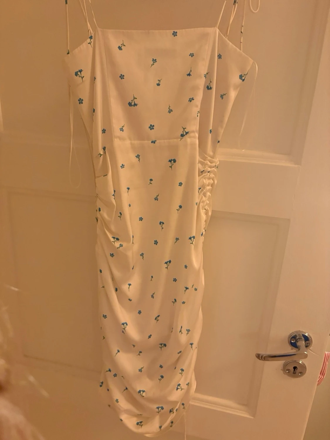 Vit blommig långklänning från Adoore, santorini - 2