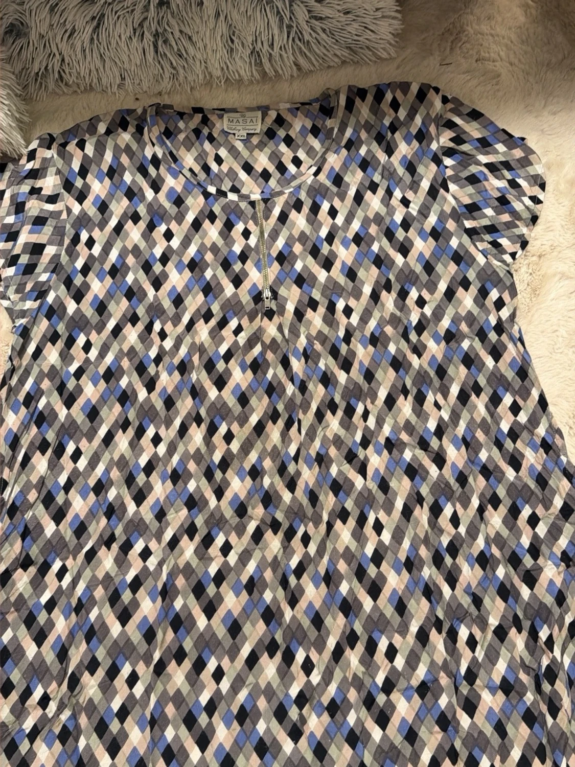 Rutig blus från Masai XXL - 1