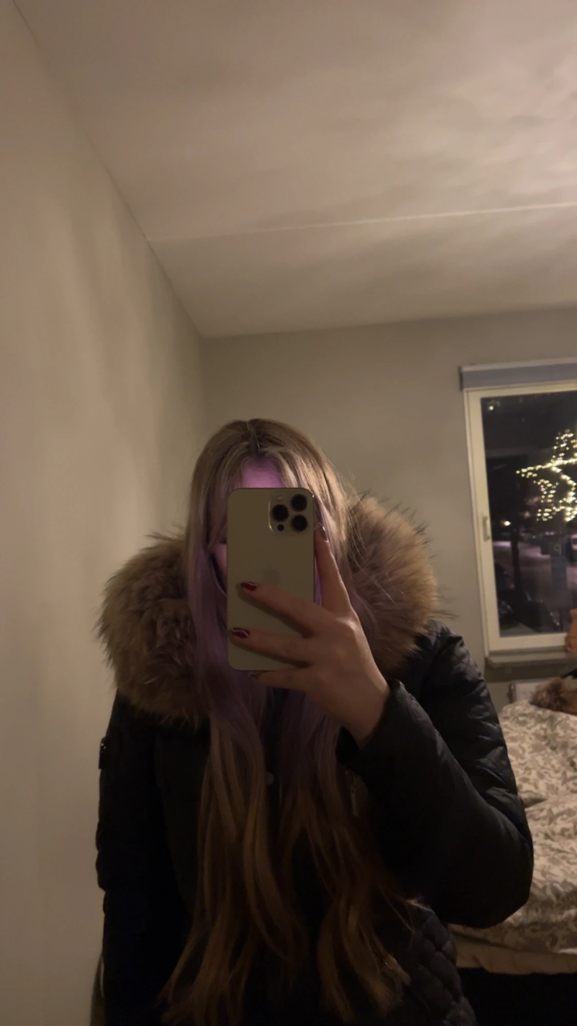 Svart jacka med äkta päls från RockAndBlue - 3