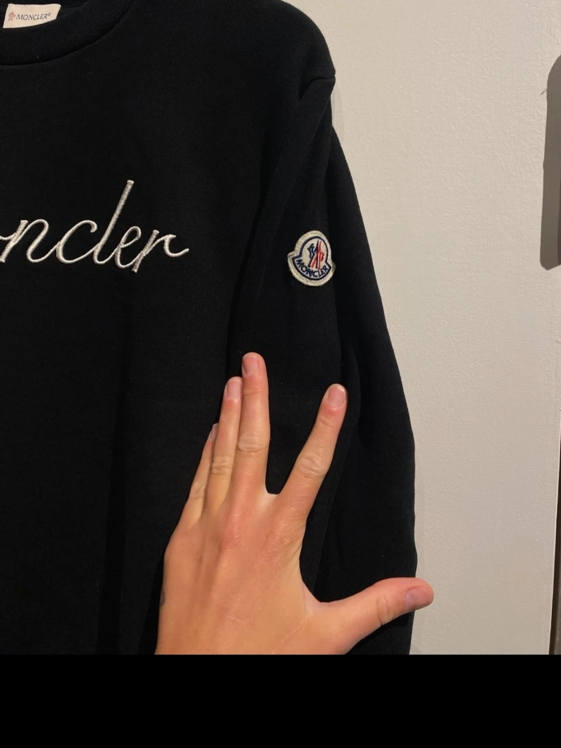 Svart sweatshirt från Moncler M - 2
