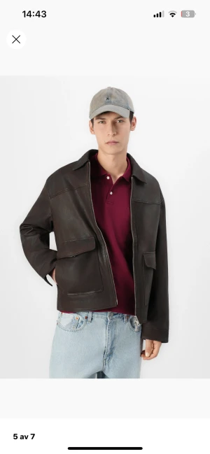 Brun Skinnjacka / Läderjacka - Helt ny och 100% läder. Nypris är 2845. Skriv gärna ifall du har någon fråga😊