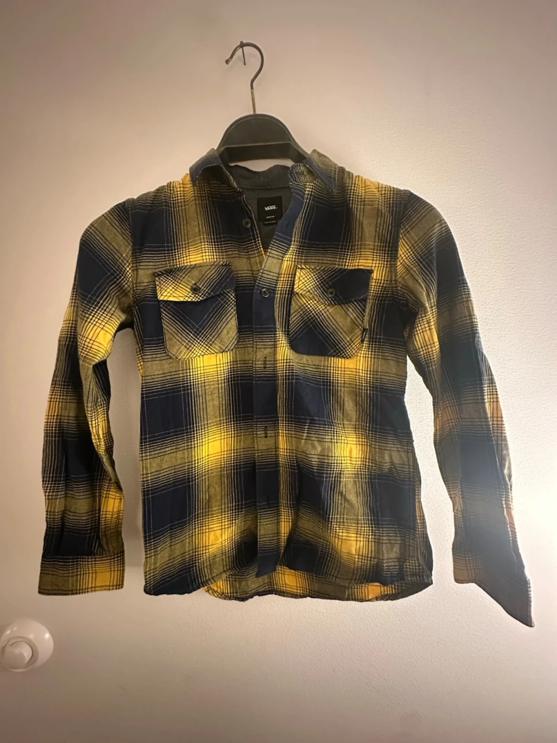 Rutig gul och blå skjorta från Vans