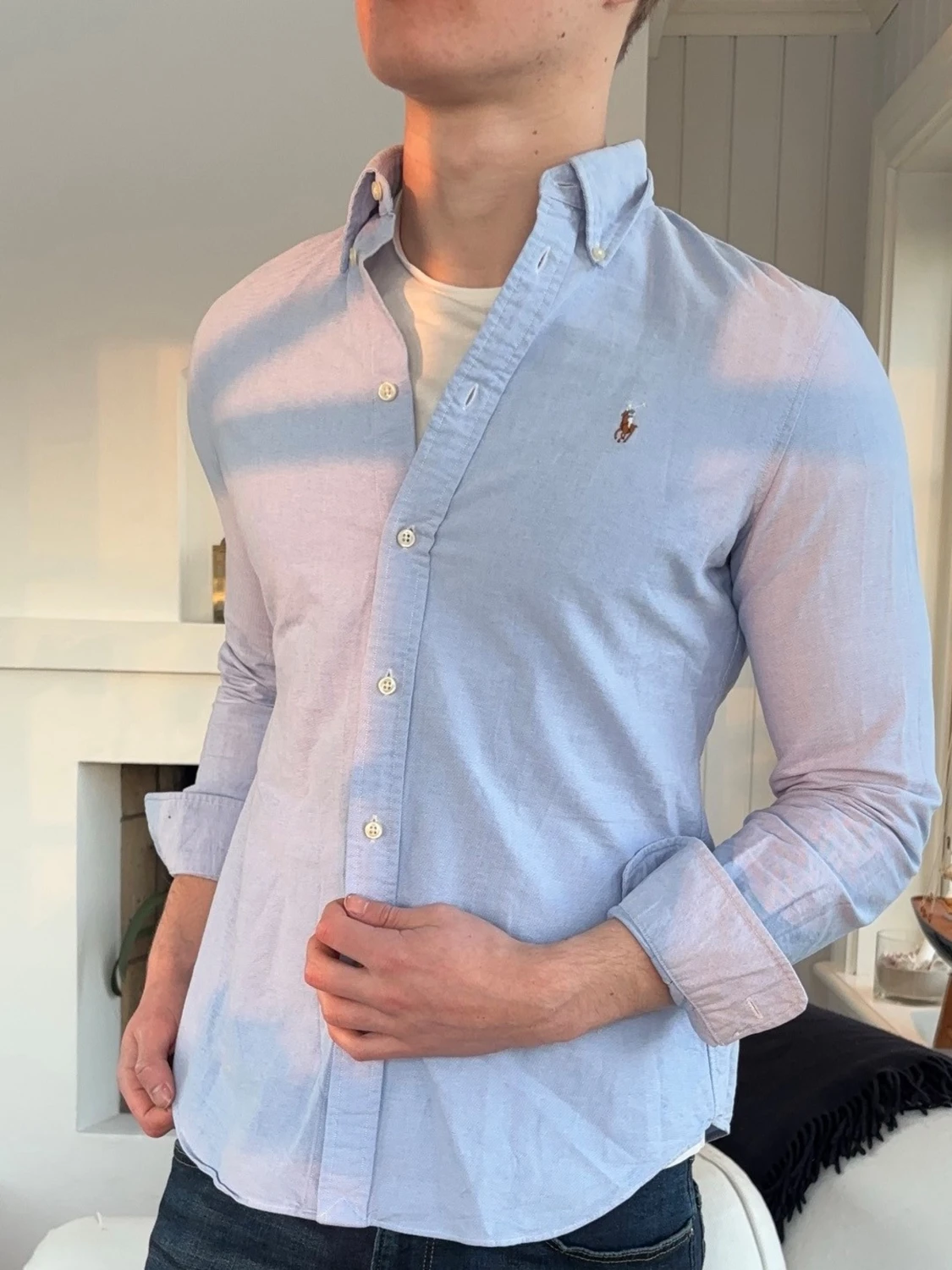 Ljusblå skjorta från Polo Ralph Lauren