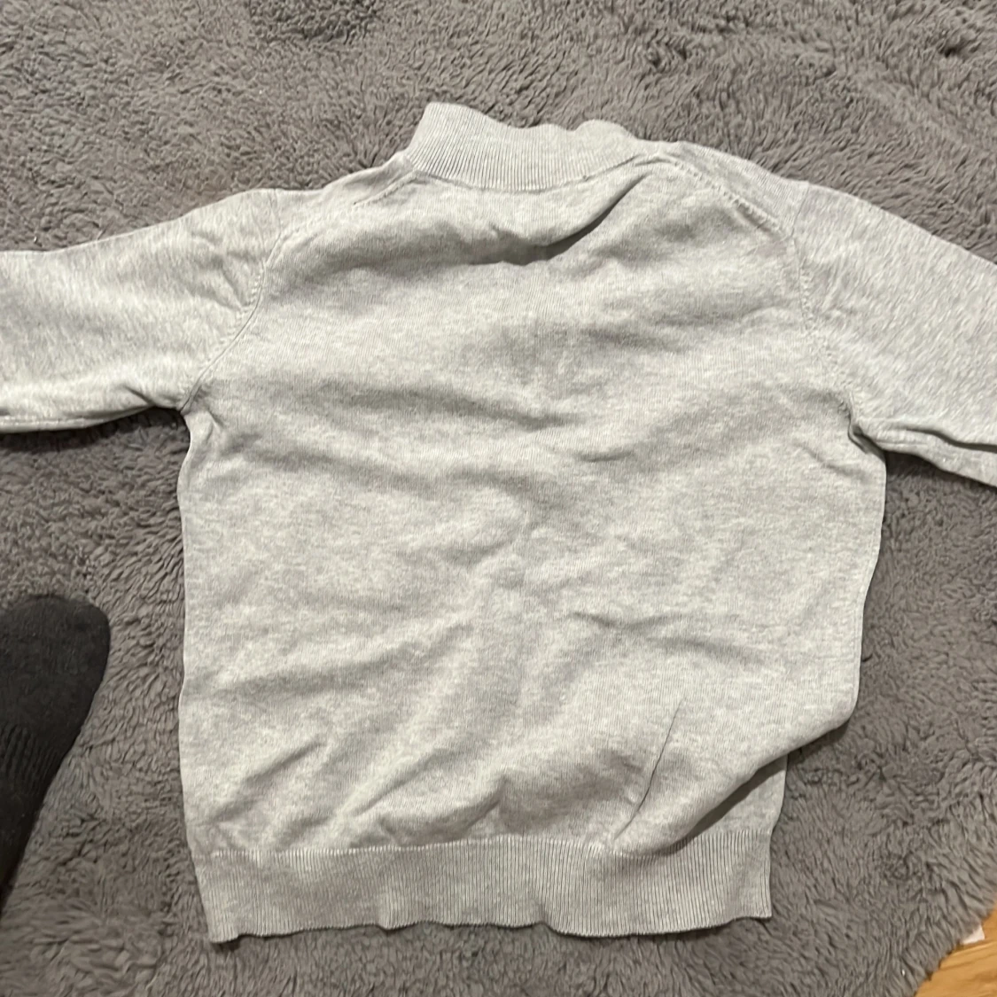 Grå half zip tröja från Gant - 2