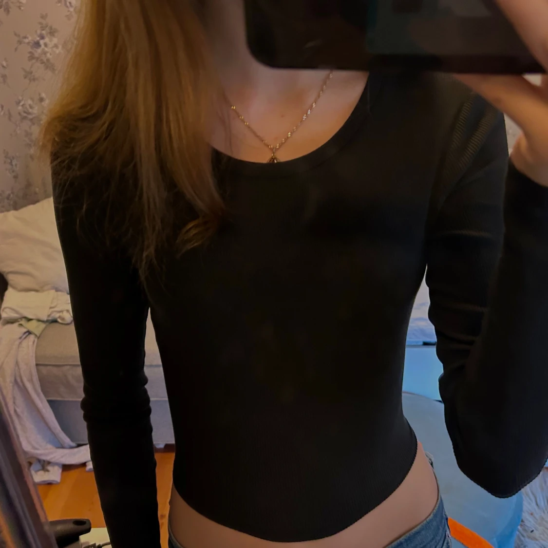 3 st ribbade långärmade tröjor